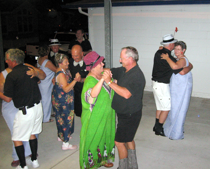 Attendees dancing the evening away
