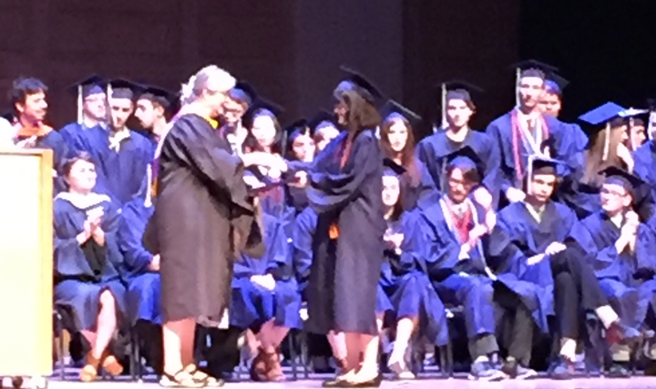 Receiving Diploma