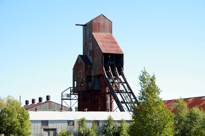 Abandoned mine lift house - sentinel of the past